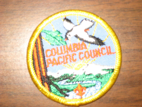 Columbia Pacific  Council  2 1/2 inch round Council Patch with BSA
