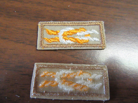 Silver Antelope Award Knot Dark Color Border, Plastic Back