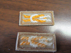Silver Antelope Award Knot Dark Color Border, Plastic Back