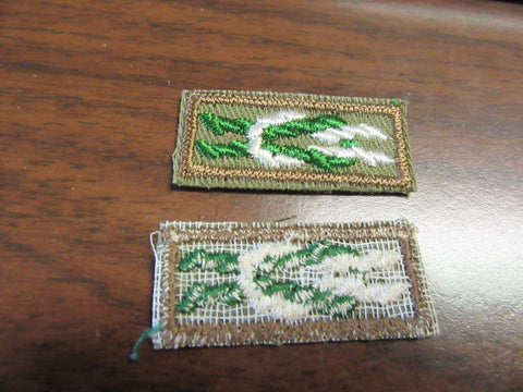 Scouters Key Award Knot on khaki gauze back
