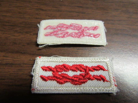 Heroism Award Knot White Plastic Back,