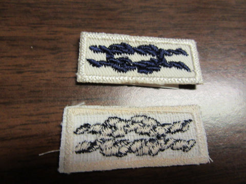 Quartermaster Award Knot on White, gauze back