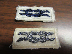 Quartermaster Award Knot on White, plastic gauze back