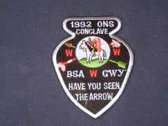 SE-7 1992 Old North State Conclave Pocket Patch-the carolina trader