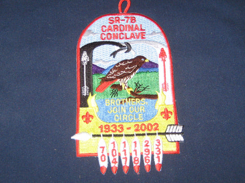 SR-7B 2002 Cardinal Conclave pocket patch