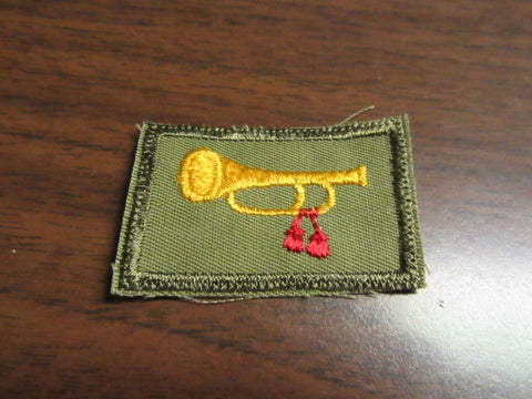 Bugler 1960's Position Patch,  glue back
