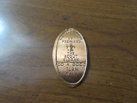 Scout Motto and Slogan Elongated Cent with Scout Emblem