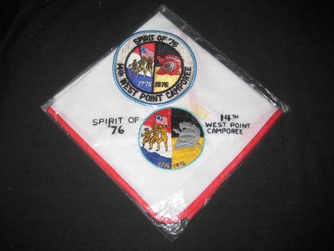 West Point 1976 Camporee Neckerchief and Pocket Patch