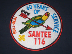 Santee 116 J3 60 Years of Service patch-the carolina trader