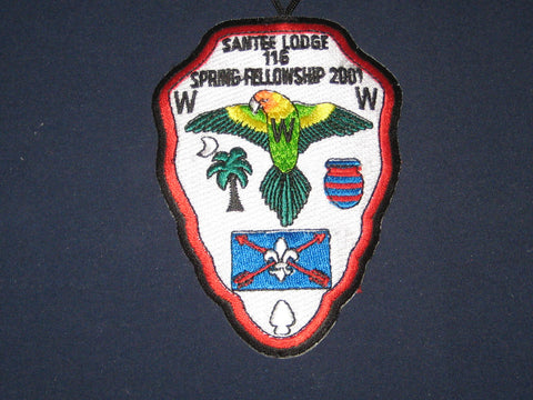 Santee 116 eA2001-1 Spring Fellowship patch