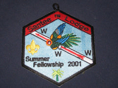 Santee 116 ex2001-2 Summer Fellowship patch-the carolina trader
