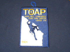 Santee 116 ex2005-8 Fall Camporee patch-the carolina trader