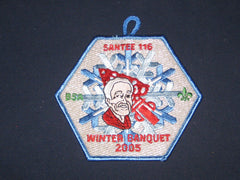 Santee 116 ex2005-1 Winter Banquet patch-the carolina trader