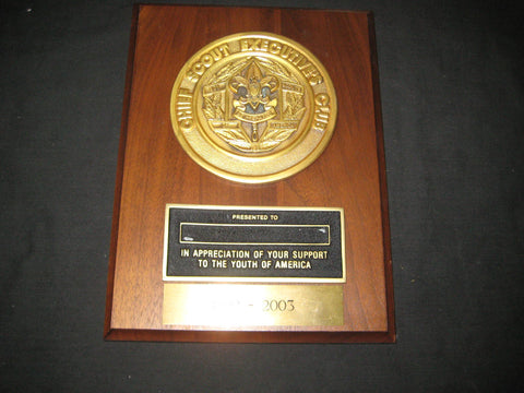 Chief Scout Executive's Club Plaque