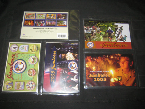 2005 National Jamboree Postcards lot of 8