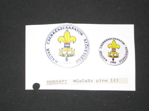 Hungary Boy Scout Buttons, 1988
