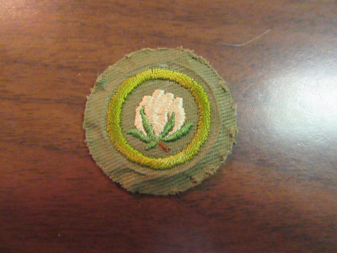 Cotton Farming Crimped Edge Folded Merit Badge