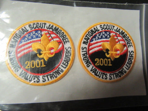 2001 National Jamboree Embroidered Stickons