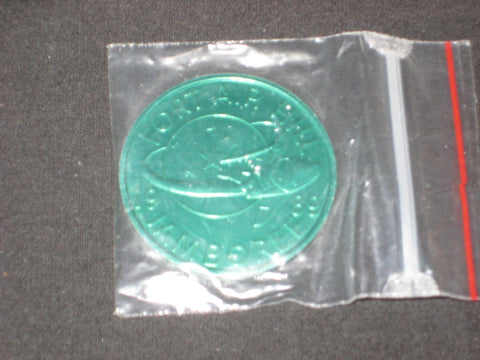 1989 National Jamboree and CJ' 89  Green Coin