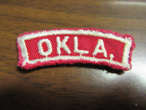Okla  Oklahoma Red and White State Strip