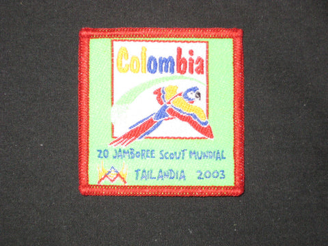 2003 World Jamboree Columbia Patch