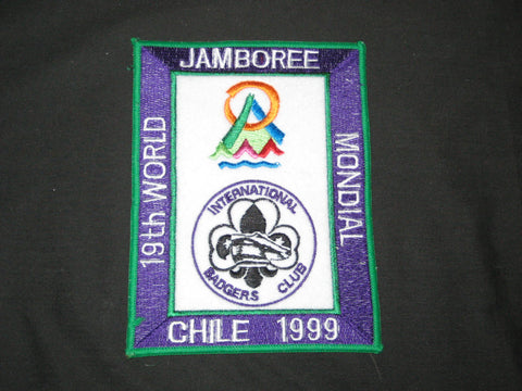 1999 World Jamboree International Badgers Club Jacket Patch