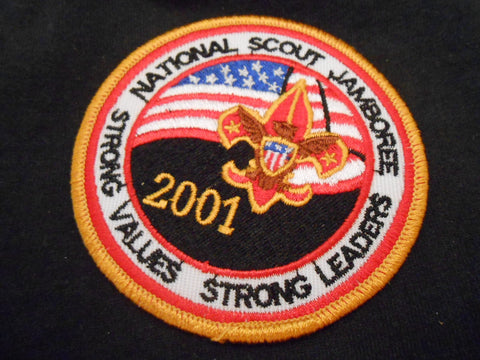 2001 National Jamboree yellow border pocket patch