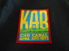 KAB III C&O Canal 1973 pocket patch