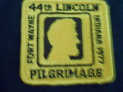 44th LIncoln Pilgrimage1977 pocket patch