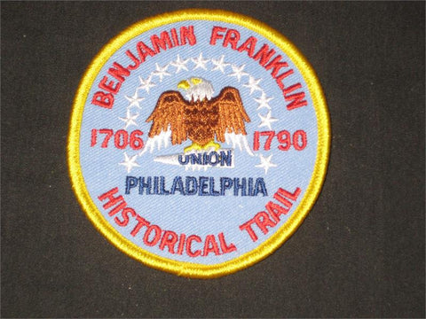 Benjamin Franklin Historical Trail Pocket Patch