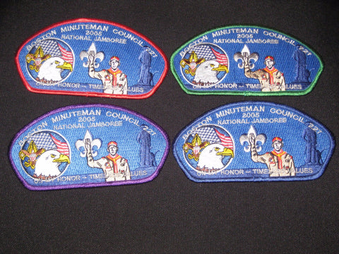 Boston Minuteman 2005 JSP lot of 4 different